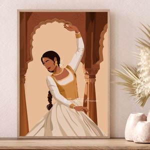 Kathak Dancer Print Kathak Indian Art Classical Dance Indian Art Dances Of India Art Desi Girl Art Tamil Wall Art Desi Art Ethnic Home Decor