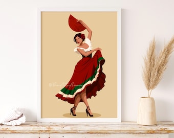 Mexican Art, Mexican Wall Art, Mexican Art Print, Mexican Fold Art, Latino Art, Mexico Art, Mexican Decor, Mexican Wall Decor, Hispanic Art