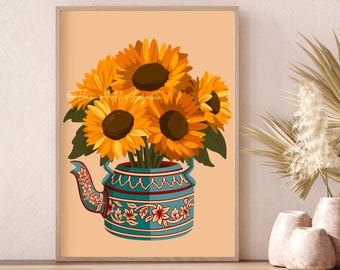 Chai Art, Indiase kunst, Chai Wall Art, Desi Art, Chai Poster, Chai Print, Indiase kunst aan de muur, India Wall Art, Desi Wall Art, Masala Chai Art