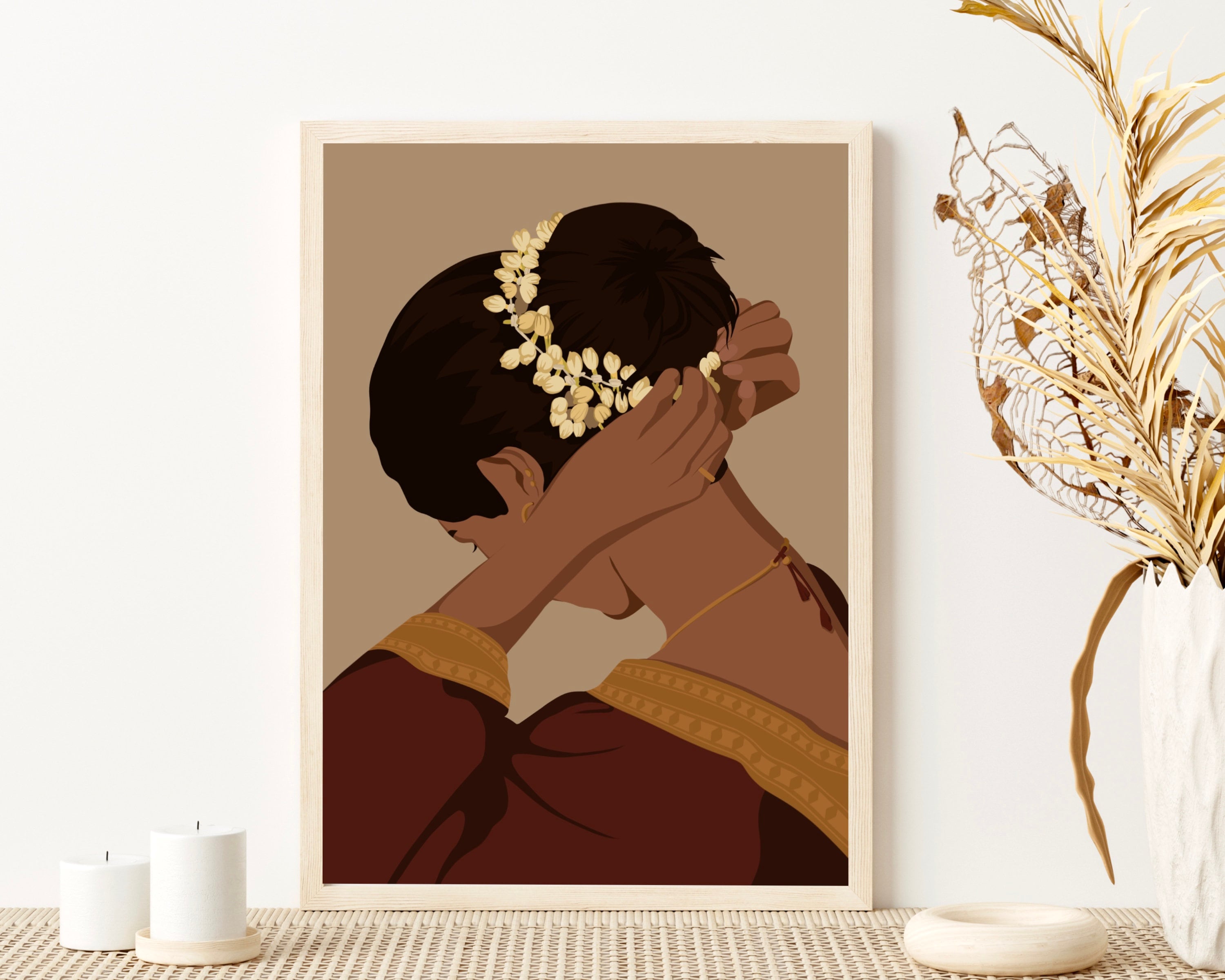 Indian Art Desi Art Indian Wall Art South Asian Art Tamil Etsy UK