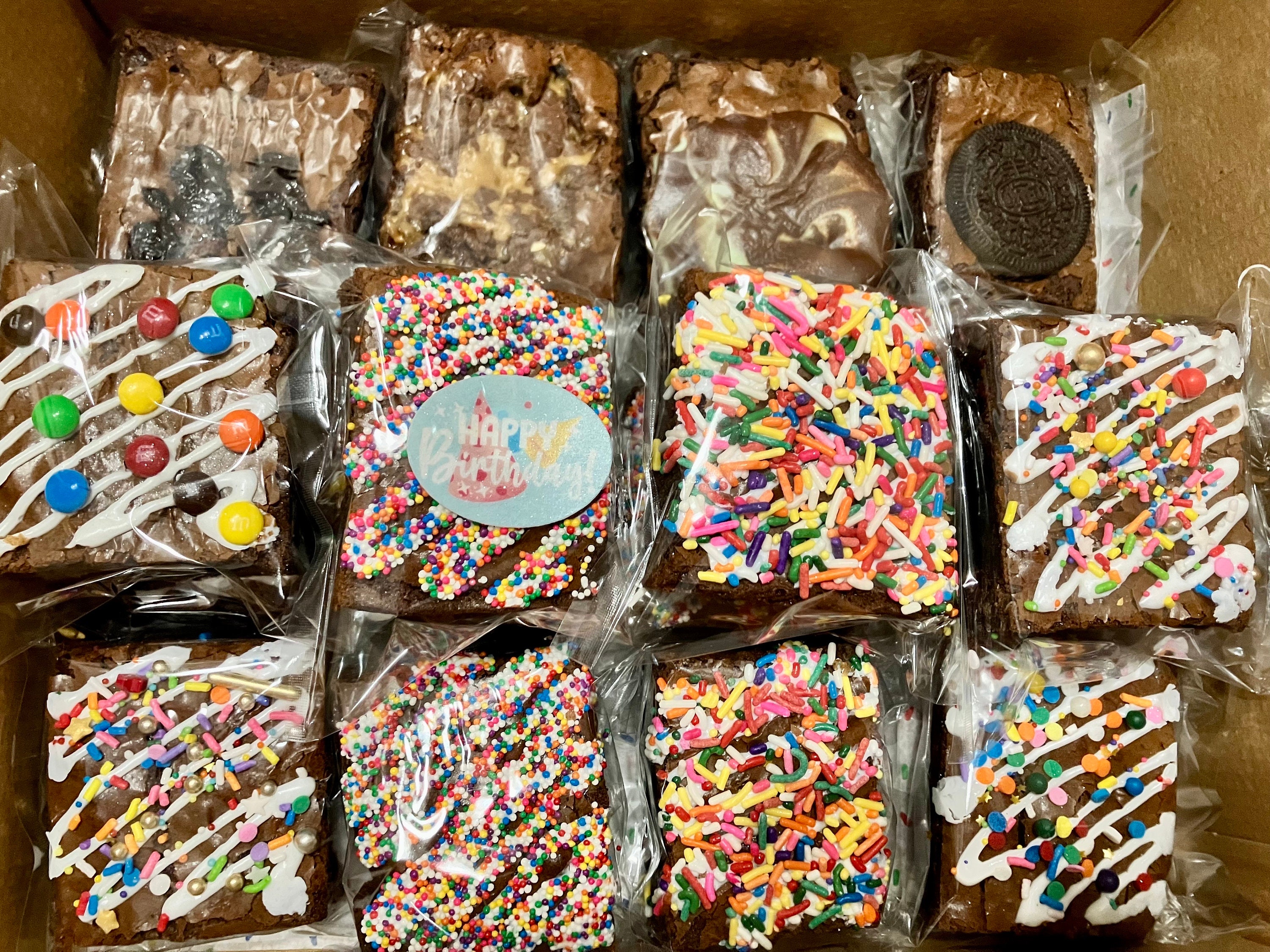 Birthday Brownie box