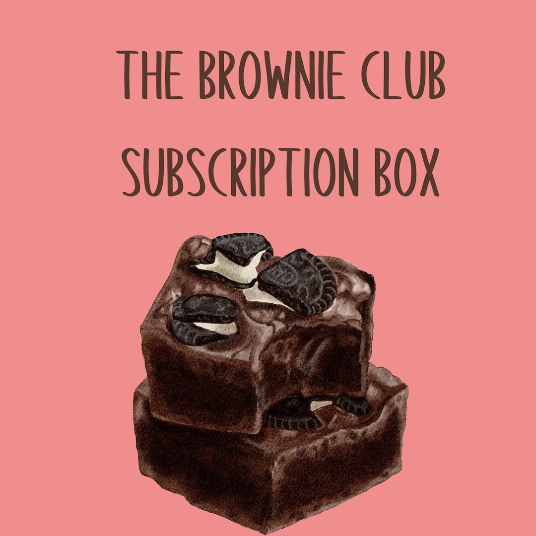 The Brownie Club Subscription Box My Original Brownies Etsy