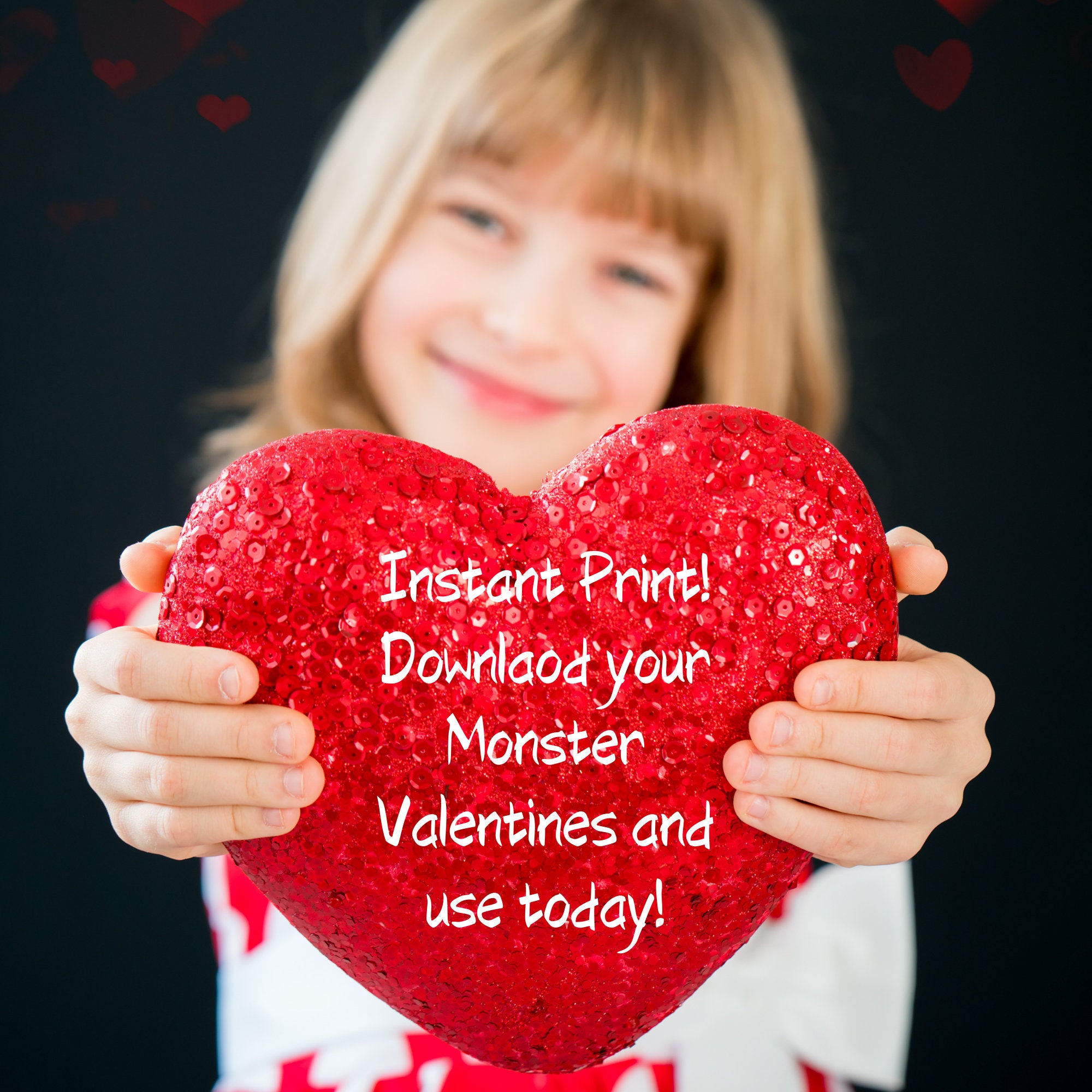 Printable Kids Coloring Page Valentine s Day Cards Little Etsy