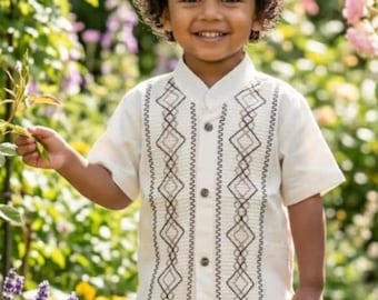 Mexican Guayabera for kids/ boy Guayabera/ traditional Mexican shirt for boys