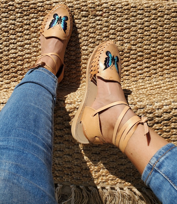 lace up mexican huaraches