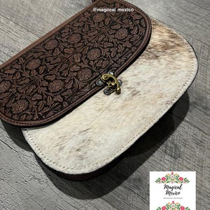 Western Cowhide Handbag/Authentic Cowhide Purse/Handmade Cowhide and leather crossbody bag/ Genuine Leather Cowhide Shoulder Bag/western bag