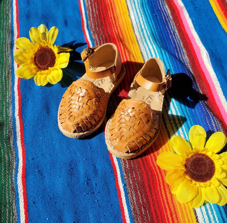 Huarache shoe mexican style for baby girlsize 9/ mexican | Etsy