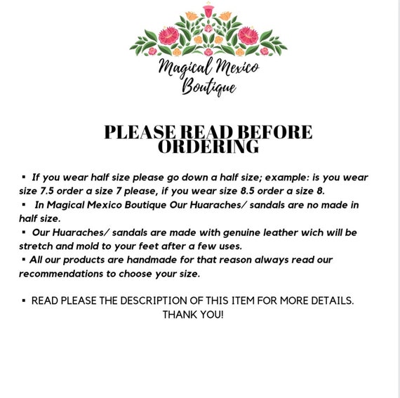 size 7 huaraches