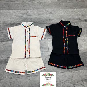 Roupa mexicana para bebê menino Guayabera e short/crianças Guayabera/Baby Guayabera/cinco de maio roupa menino/festa uno bebê menino/crianças roupa mexicana