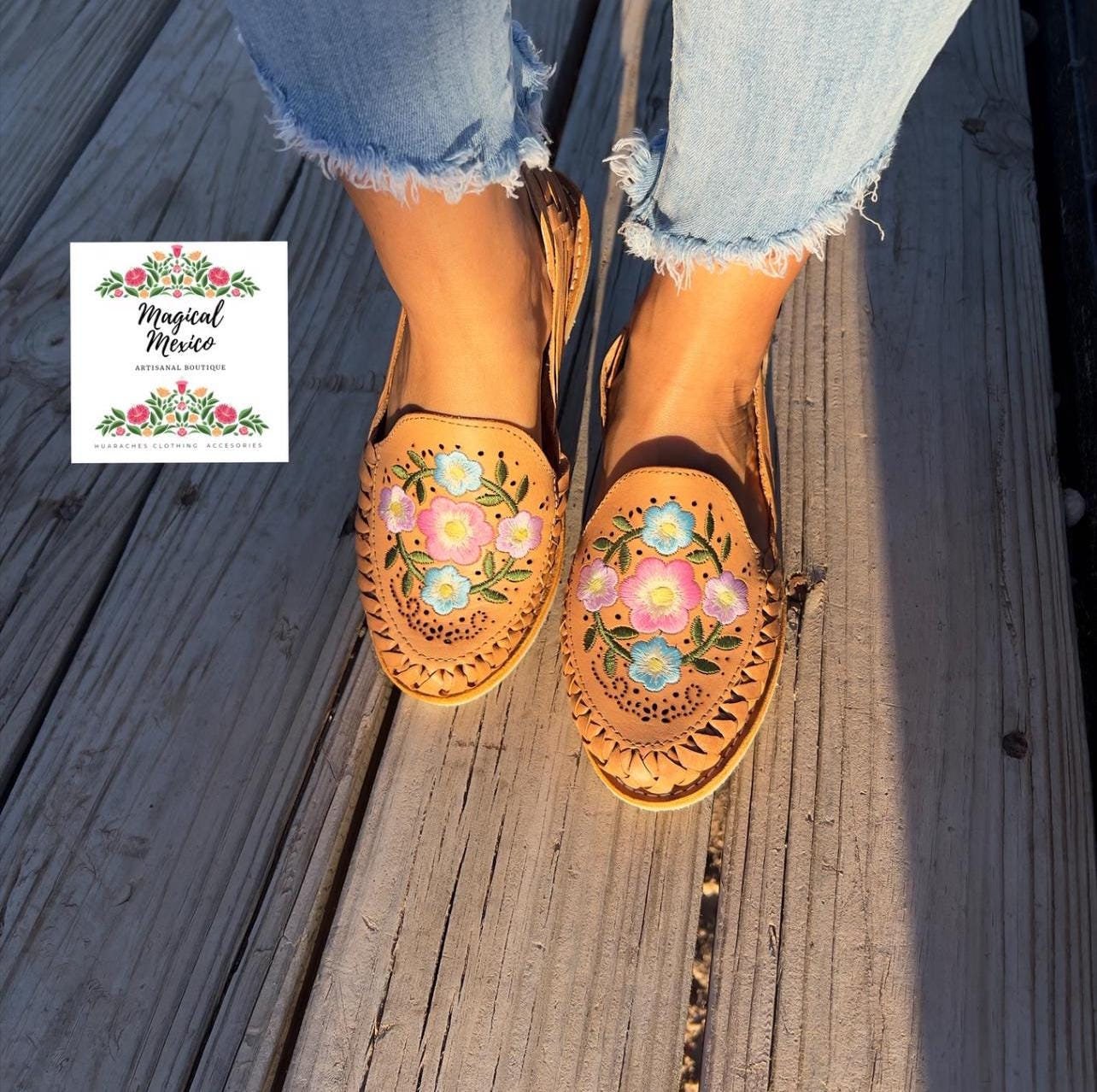 huaraches artesanales para mujer