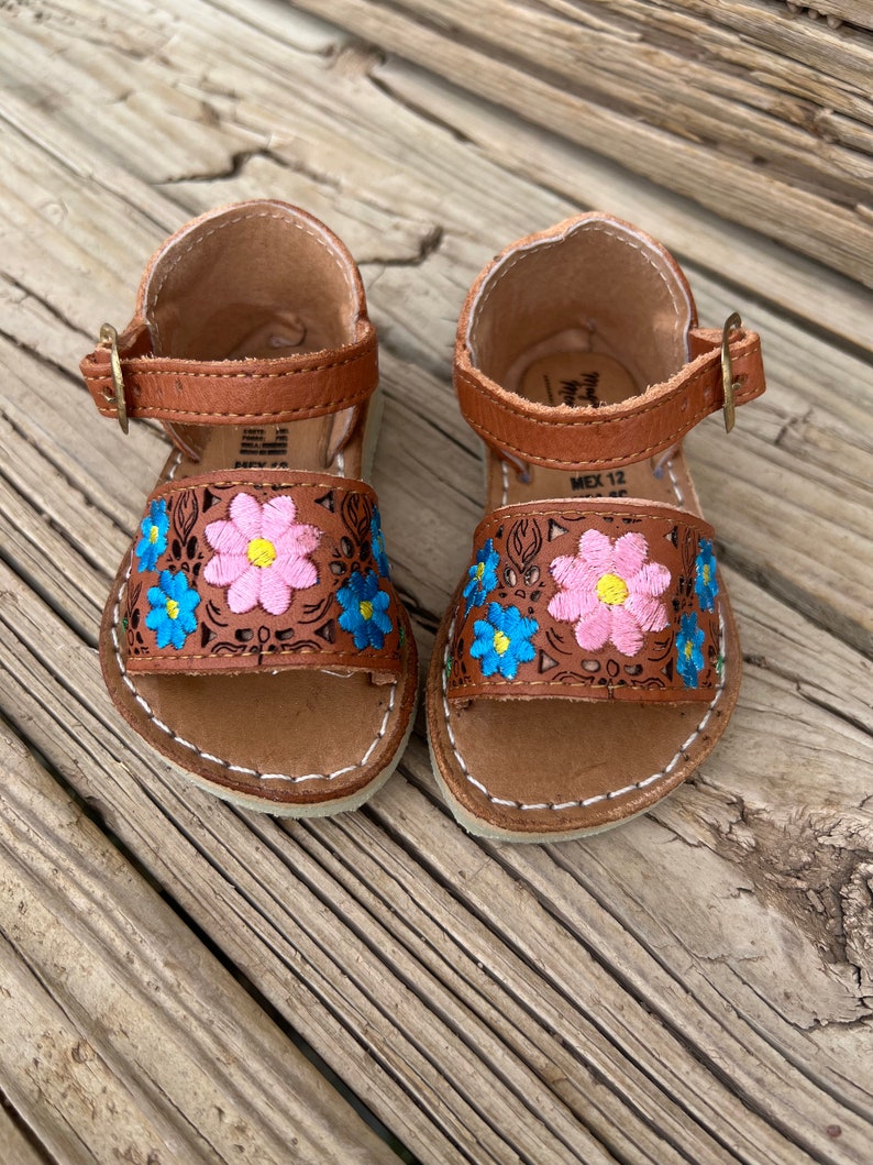 Baby-Toddler Girl huarache sandal/ white huarache baby/ Mexican sandals for baby/ huarache sandal baby open toes/ baby huaraches/baby sandal image 5