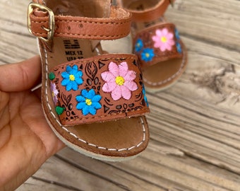 Baby-Toddler Girl huarache sandal/ white huarache baby/ Mexican sandals for baby/ huarache sandal baby open toes/ baby huaraches/baby sandal