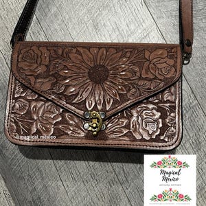Western hand tooled Handbag/Authentic Leather Purse/Handmade leather crossbody bag/ Genuine Leather Shoulder Bag/western bag women