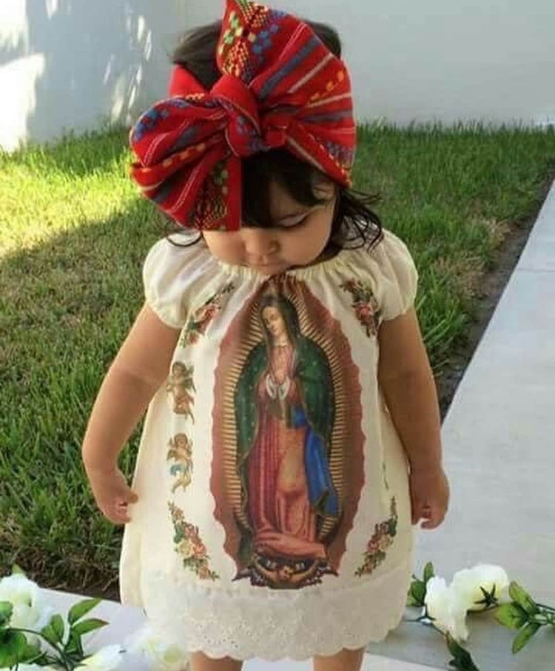 Trajes de la virgen de guadalupe para niña hotsell