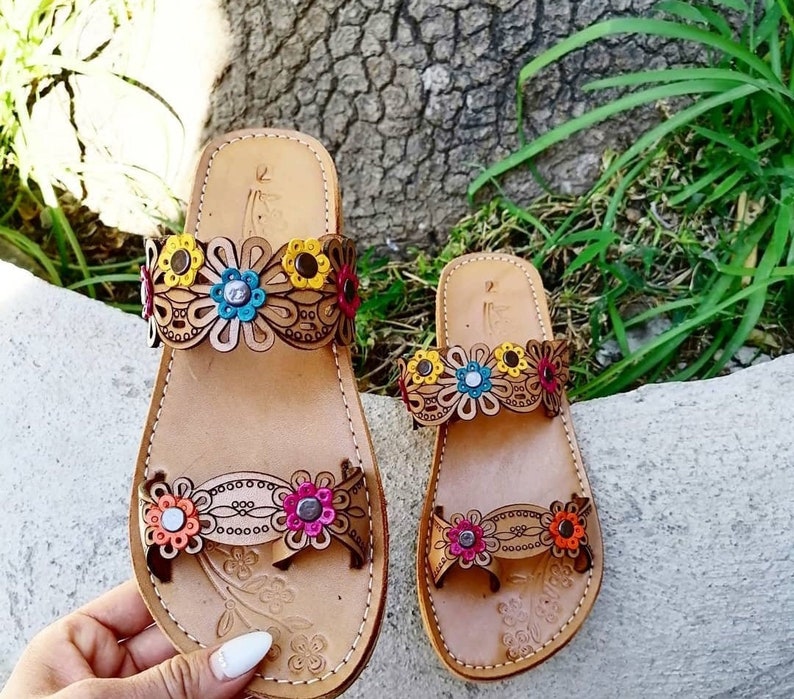 Huarache Sandal Woman /mexican Slides for Woman/huarache - Etsy