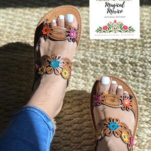 Huarache Sandal Woman /mexican Slides for Woman/huarache Mexicano Mujer ...