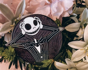 Nightmare Before Christmas Jack Skellington can take off his head enamel pin