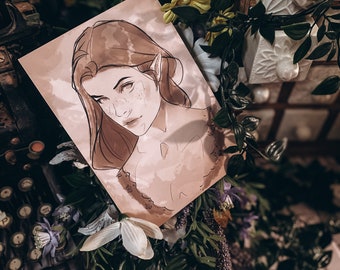 ACOTAR Feyre 5x7 art print