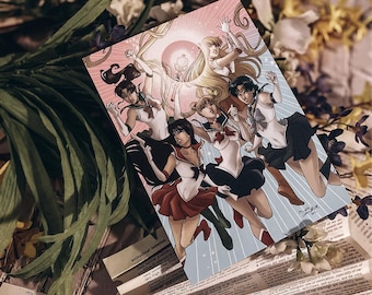 Anime | SMoon & Friends | magic transformation | 5x7 inspired art print