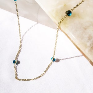 Dainty Evil Eye Necklace, Evil Eye Necklace, Nazar Necklace, Turkish Evil Eye Jewelry, Greek Evil Eye Jewelry, Mini Evil Eye Necklace