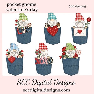 Taschenzwerge PNG, Valentinstag Clipart Karten, Rote Rosen, DIY Geschenk für Sie, DIY Valentinstag Projekte, Sofort Download kommerzielle Nutzung Clip Art