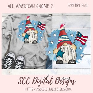dessins patriotiques gnome png pour gobelets, conceptions de sublimation gnome du 4 juillet pour chemises pour femmes, fichiers png gnome drapeau américain pour