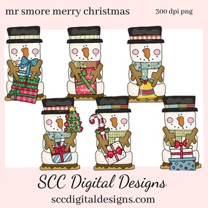 Smore PNG, Weihnachtsgeschenke, Weihnachtsgeschenke, Geschenkverpackung, DIY-Geschenk für Sie, exklusive Clipart, Sofortiger Download, kommerzielle Nutzung Clip Art