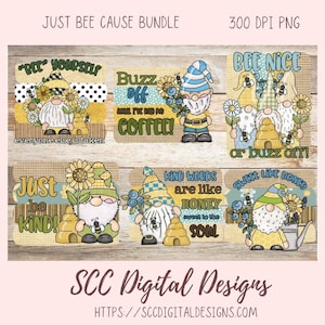 Bee kabouter clipart voor stickers Sweet Like Honey sublimatie ontwerpen voor bekers, kabouters, bijenkorven, bloemen en citaten voor commercieel gebruik