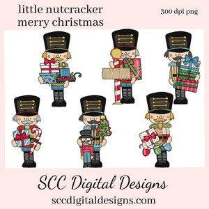 Schiaccianoci Natale PNG, Albero di Natale, Regali di Natale, Luci, Regalo fai da te per lei, ClipArt esclusiva, Download istantaneo, Clip Art per uso commerciale