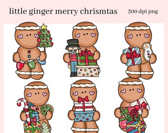 Gingerbread PNG, Christmas Cookie Xmas Presents, Nut Cracker, DIY Gift for Her, Instant Download, Exclusive Clipart, Commercial Use Clip Art