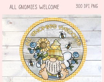 gnomies png files for wind spinners, digi stamps, sunflower gnome png for garden flag, summer gnome tumbler png designs for sublimation