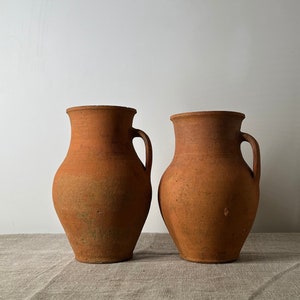 Ancient clay pot, Antique clay vessel, Rustic ceramic bowl, Pottery jug, Primitive rustic earthenware, Home decor, Earthenware, Hand-made