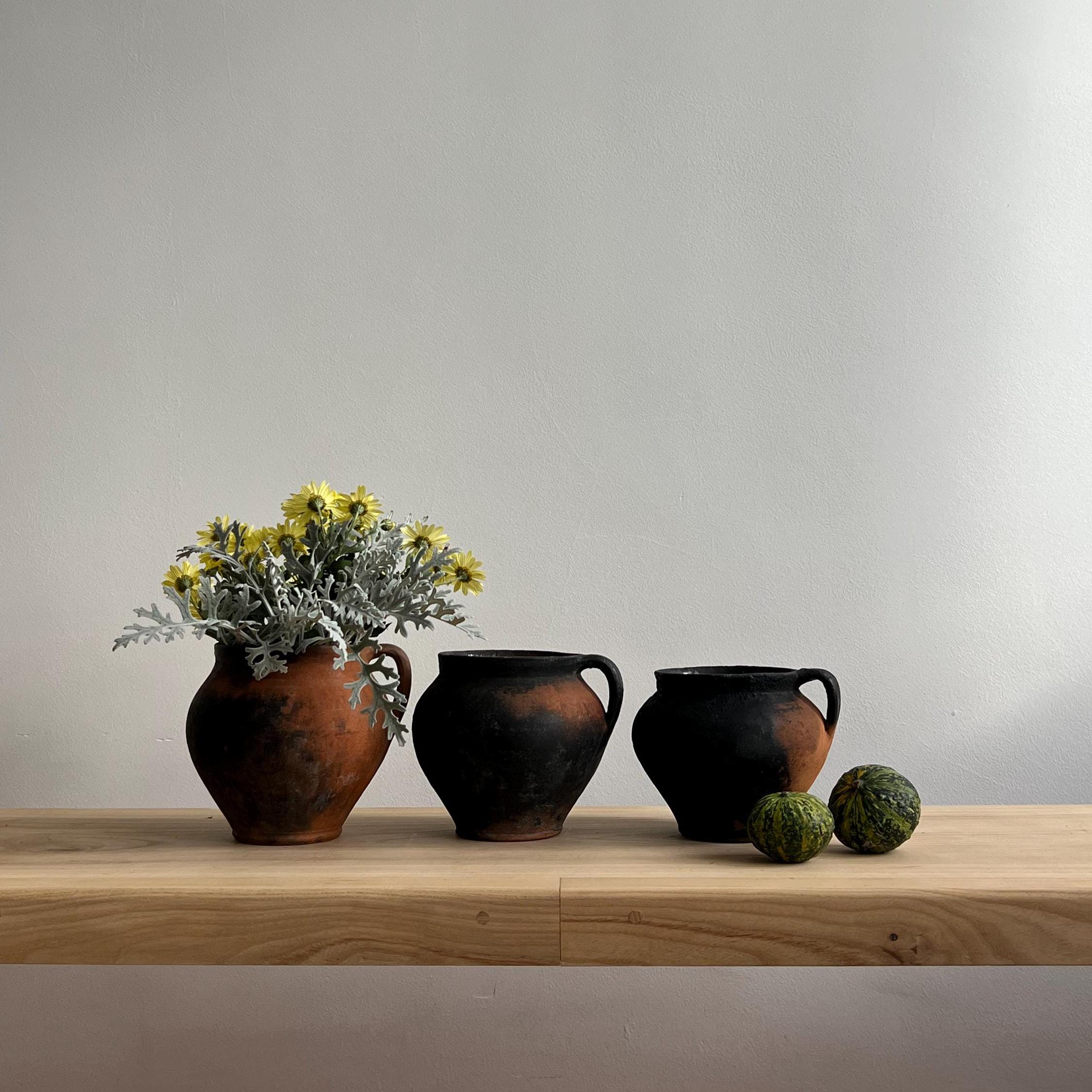 Ancient clay pot, Antique clay vessel, Rustic ceramic bowl, Pottery jug, Primitive rustic earthenware, Home decor, Earthenware, Hand-made