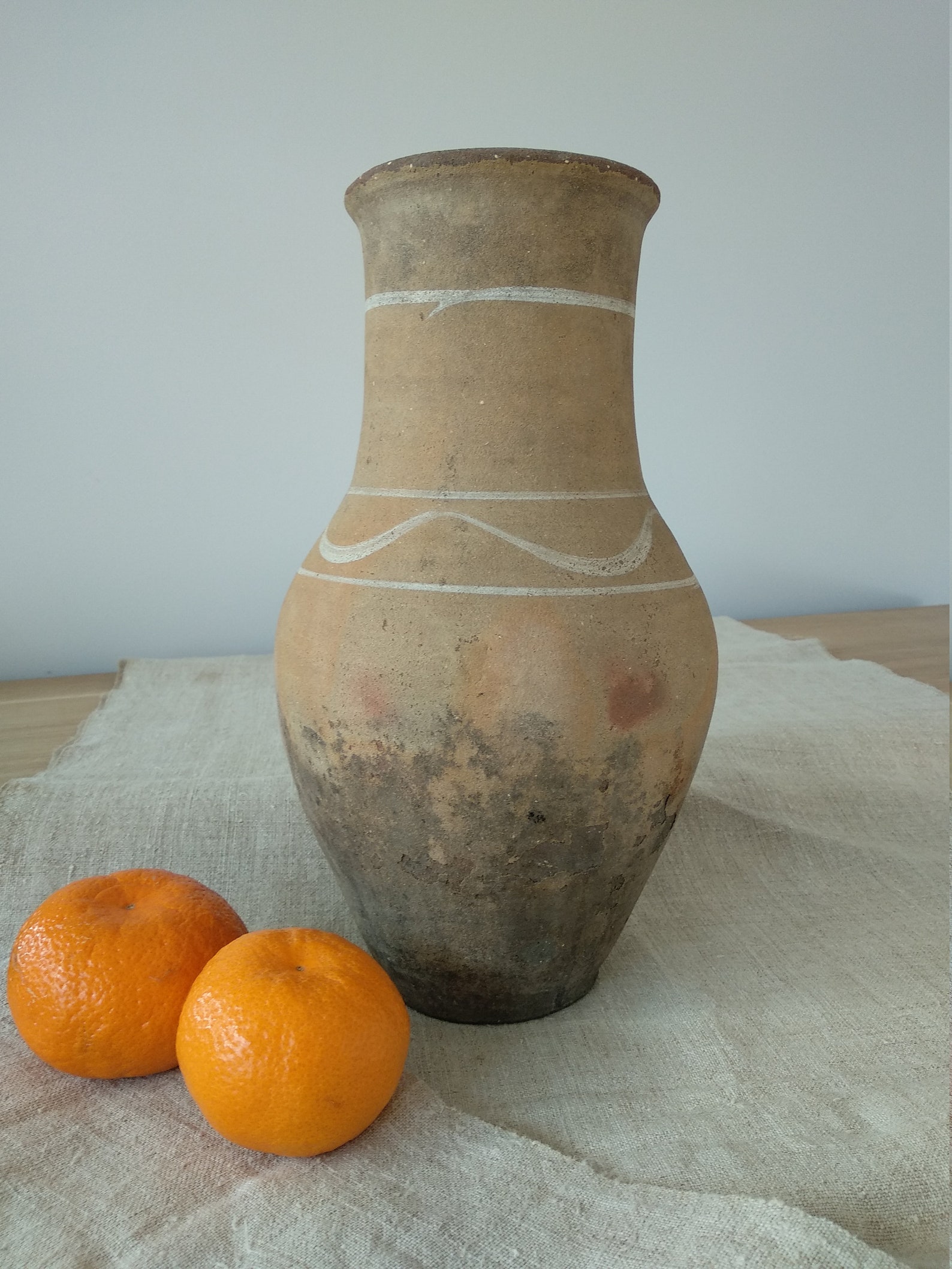 Ancient clay pot Antique clay vessel Rustic ceramic bowl Etsy