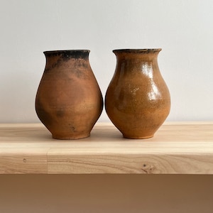 Ancient clay pot, Antique clay vessel, Rustic ceramic bowl, Pottery jug, Primitive rustic earthenware, Home decor, Earthenware, Hand-made