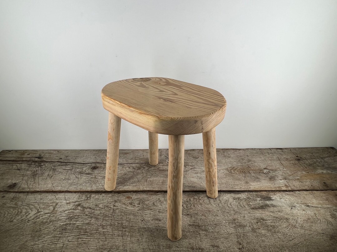 Antique Rustic Milking Stool Vintage Wooden Stool Small Old - Etsy