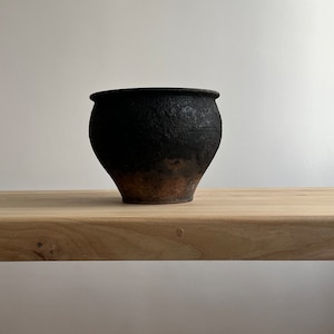 Ancient clay pot, Antique clay vessel, Rustic ceramic bowl, Pottery jug, Primitive rustic earthenware, Home decor, Earthenware, Hand-made