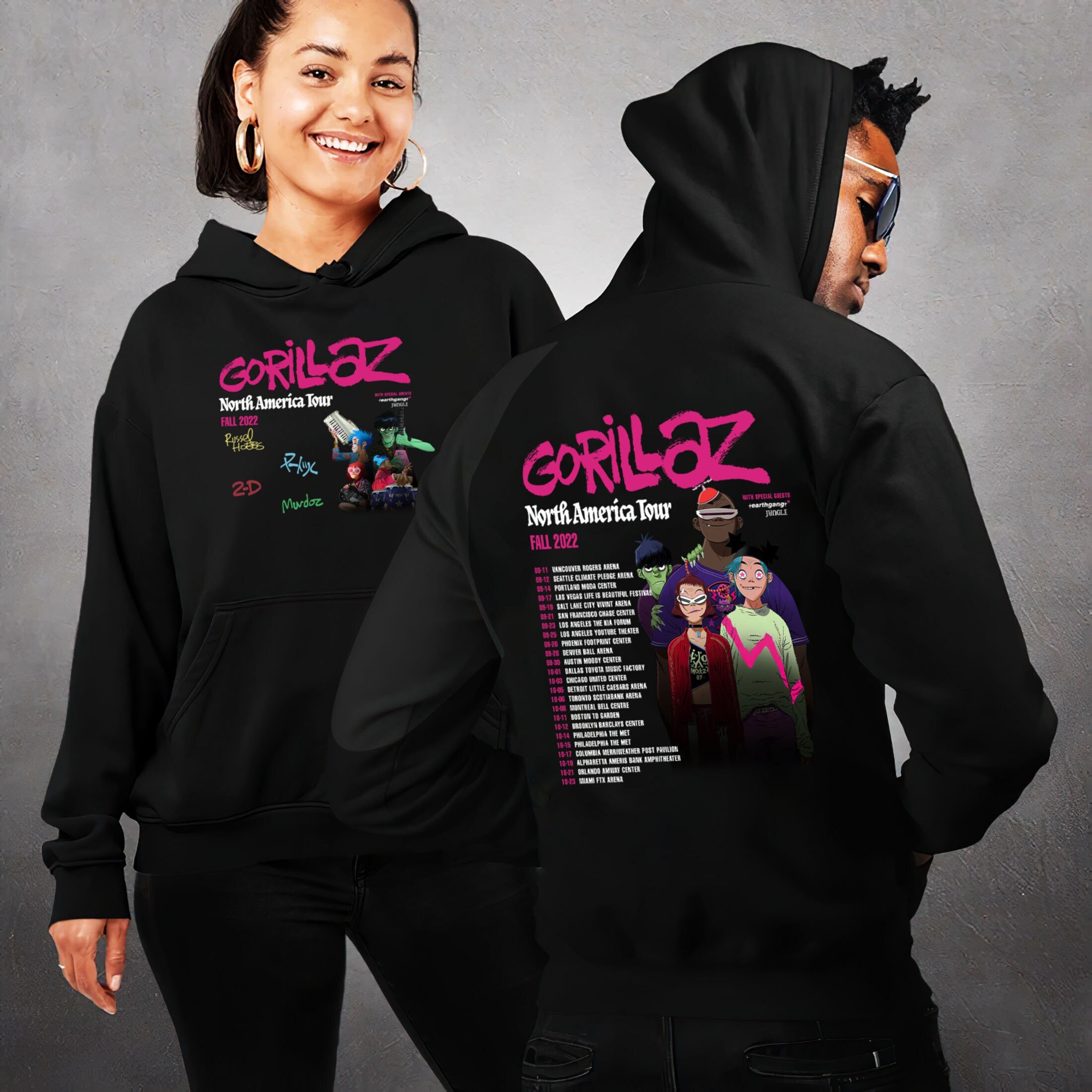 gorillaz bonesy hoodie
