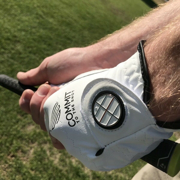 Golf Glove With Custom Ball Marker Etsy