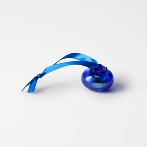 Blueberry Ornament, Blown Glass, Handblown