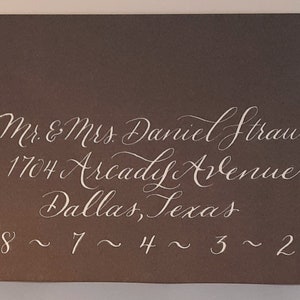 Kalligrafie Bruiloft Enveloppen, Handgeschreven Kalligrafie Enveloppen, Kalligrafie Envelop Adressering, Evenement Envelop Adressering