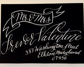 Calligrafia Buste per matrimoni, Buste per calligrafia scritte a mano, Indirizzamento della busta per calligrafia, Indirizzamento della busta per eventi,