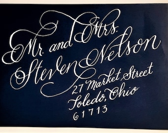 Buste da sposa con calligrafia scritta a mano