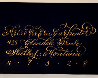 Buste calligrafiche scritte a mano