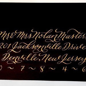 Kalligrafie Bruiloft Enveloppen, Handgeschreven Kalligrafie Enveloppen, Kalligrafie Envelop Adressering, Evenement Envelop Adressering