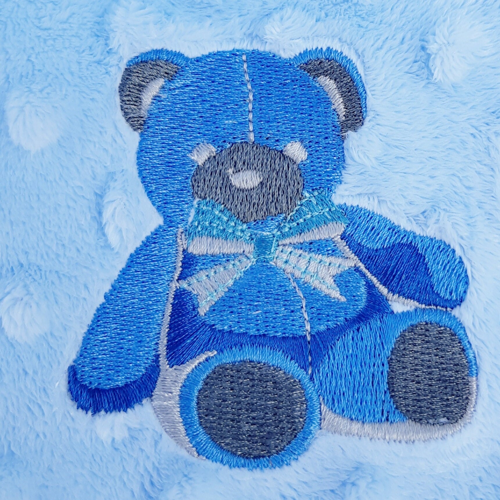 Embroidered Baby Boy Blanket Teddy Bear Personalized Baby Etsy Canada