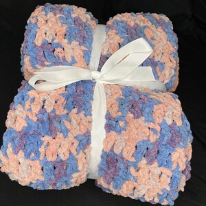 Grape Icee Chunky Crocheted Throw
