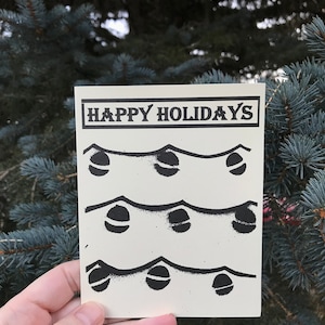 Happy Holidays Stencil Card