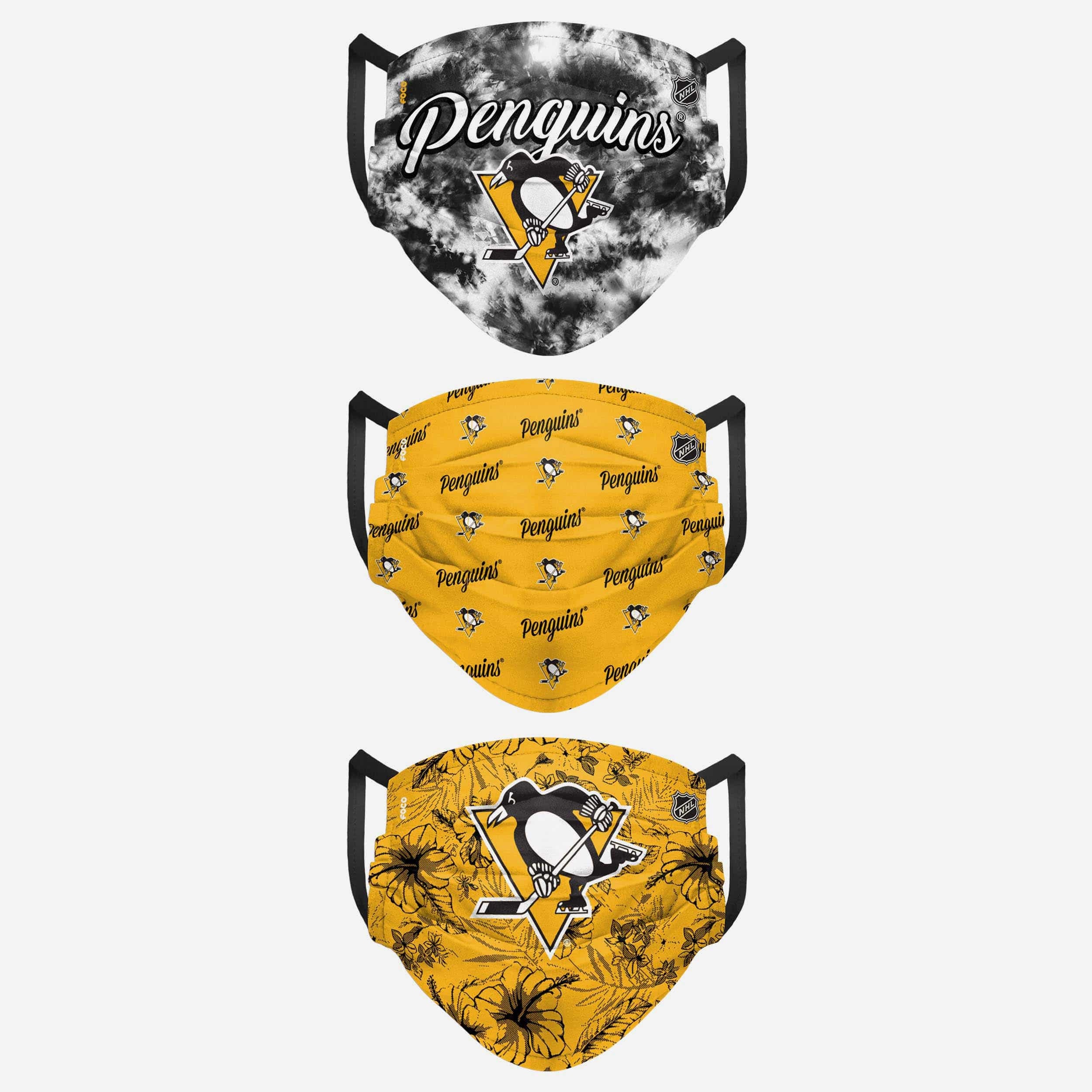 Pittsburgh Penguins National Hockey League NHL Pack 3 Face ...