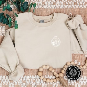 Mindful Grateful Goddess Moon & Crystals Sweatshirt, Meditation Yoga Kleidung, spiritueller Pullover, Boho Witchy Pullover, New Age Kleidung